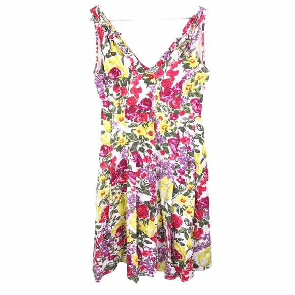 Yoana Baraschi Vintage Floral Tulip Dress - Picture 1 of 16